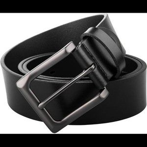 Father's Day Men's Leather Belts, Gifts for Dad From Daughter (44inch)